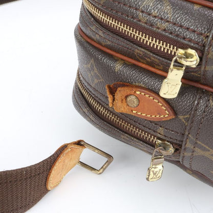 Louis Vuitton Monogram Reporter PM M45254 Leather Shoulder Bag Crossbody Brown