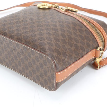 Vintage Celine Macadam Leather 2WAY Vanity Bag Crossbody Shoulder Crossbody