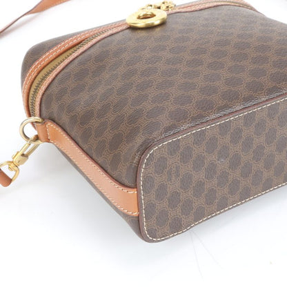 Vintage Celine Macadam Leather 2WAY Vanity Bag Crossbody Shoulder Crossbody