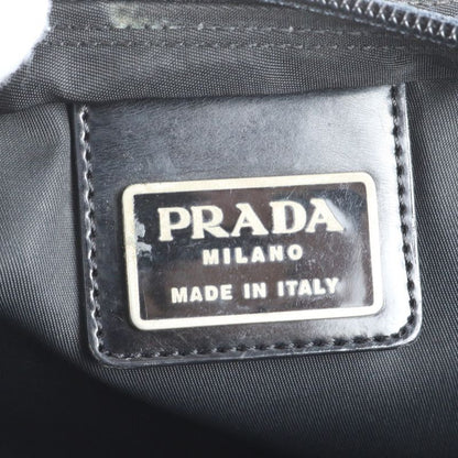 Prada Tessuto Nylon Triangle Logo Shoulder Bag Crossbody Messenger Black Mens