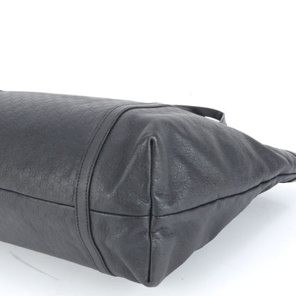 Gucci Micro Guccissima Nice Leather Tote Bag Shoulder 309613 Black A4 Women's