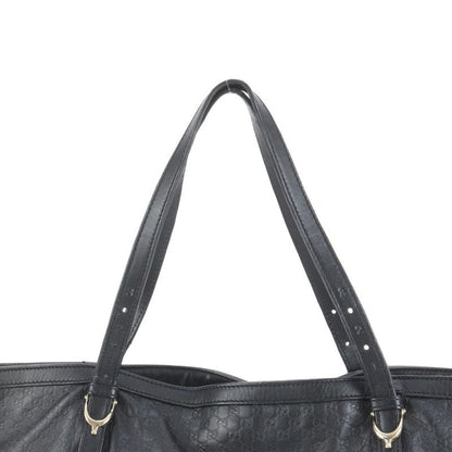 Gucci Micro Guccissima Nice Leather Tote Bag Shoulder 309613 Black A4 Women's