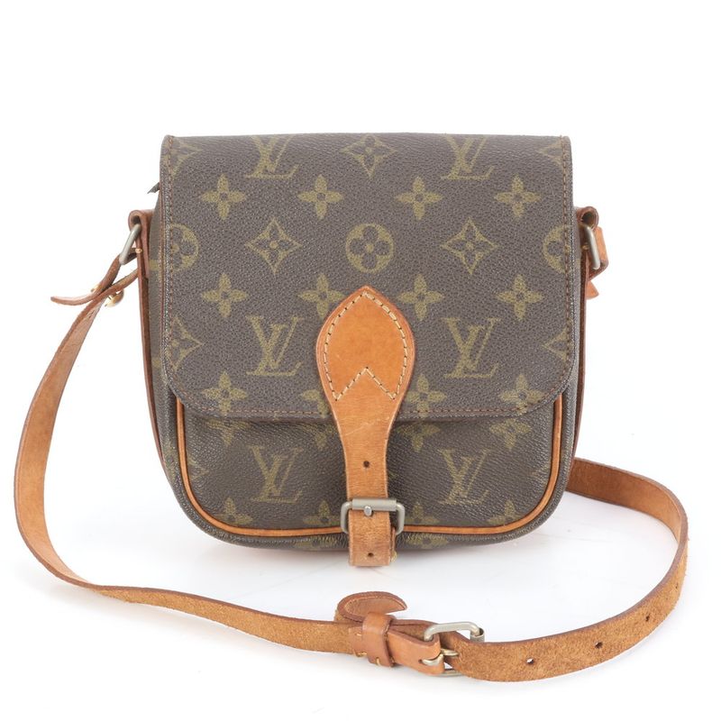Louis Vuitton Monogram Cartesiere PM M51254 Leather Shoulder Bag Crossbody