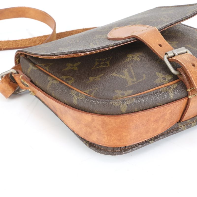 Louis Vuitton Monogram Cartesiere PM M51254 Leather Shoulder Bag Crossbody