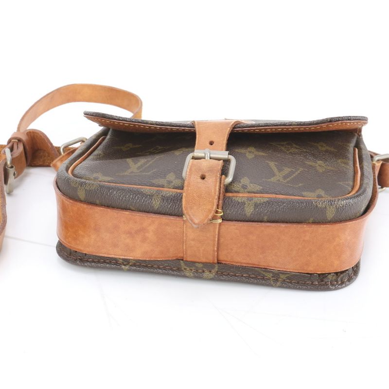 Louis Vuitton Monogram Cartesiere PM M51254 Leather Shoulder Bag Crossbody