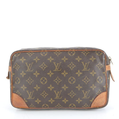 Louis Vuitton Monogram Compiègne 28 M51845 Leather Second Bag Clutch Pouch