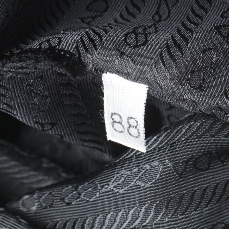 Prada Tessuto Nylon Triangle Logo Leather Backpack Sac Backpack Women EEE Da19-3