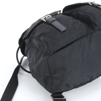 Prada Tessuto Nylon Triangle Logo Leather Backpack Sac Backpack Women EEE Da19-3