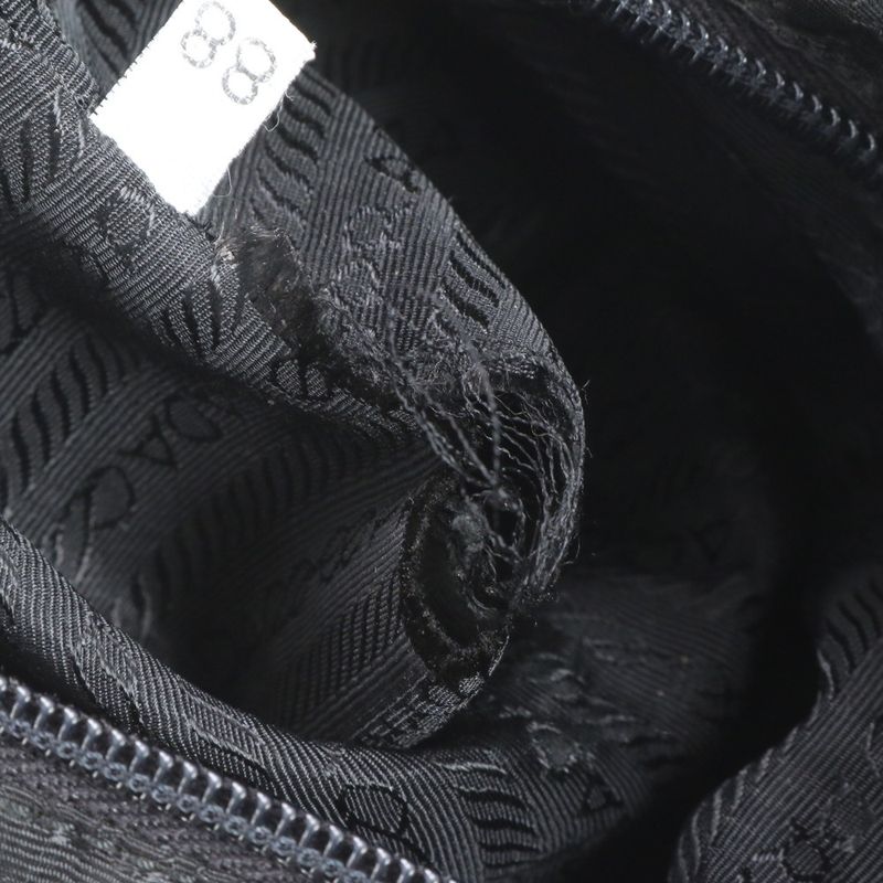 Prada Tessuto Nylon Triangle Logo Leather Backpack Sac Backpack Women EEE Da19-3