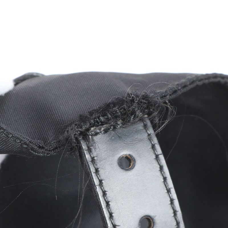 Prada Tessuto Nylon Triangle Logo Leather Backpack Sac Backpack Women EEE Da19-3