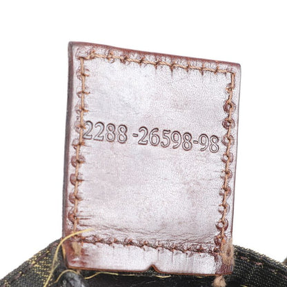 Fendi FF Zucca Leather Tote Bag Shoulder 26598 Hand Silver Hardware Women EEE