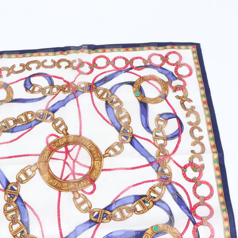 Celine Circle Logo Pouch Scarf Set Accessories Makeup Small Bag Clutch Bag