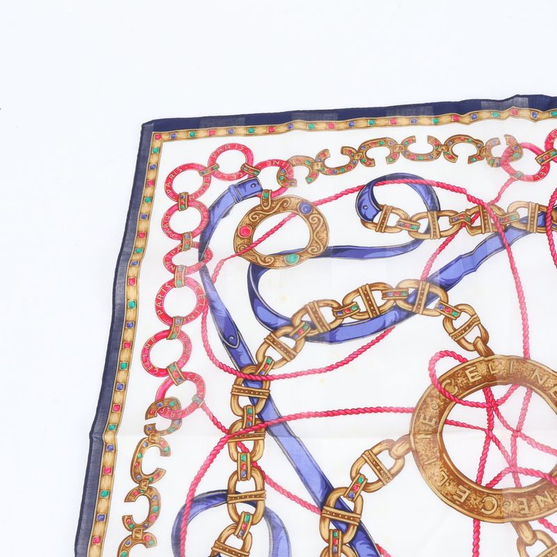 Celine Circle Logo Pouch Scarf Set Accessories Makeup Small Bag Clutch Bag