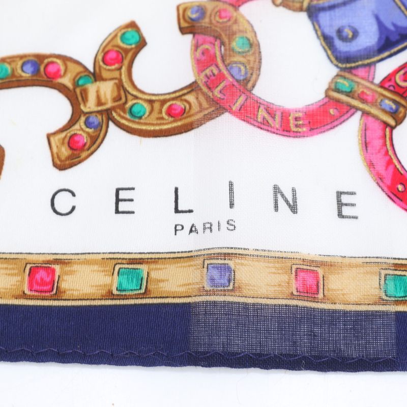 Celine Circle Logo Pouch Scarf Set Accessories Makeup Small Bag Clutch Bag