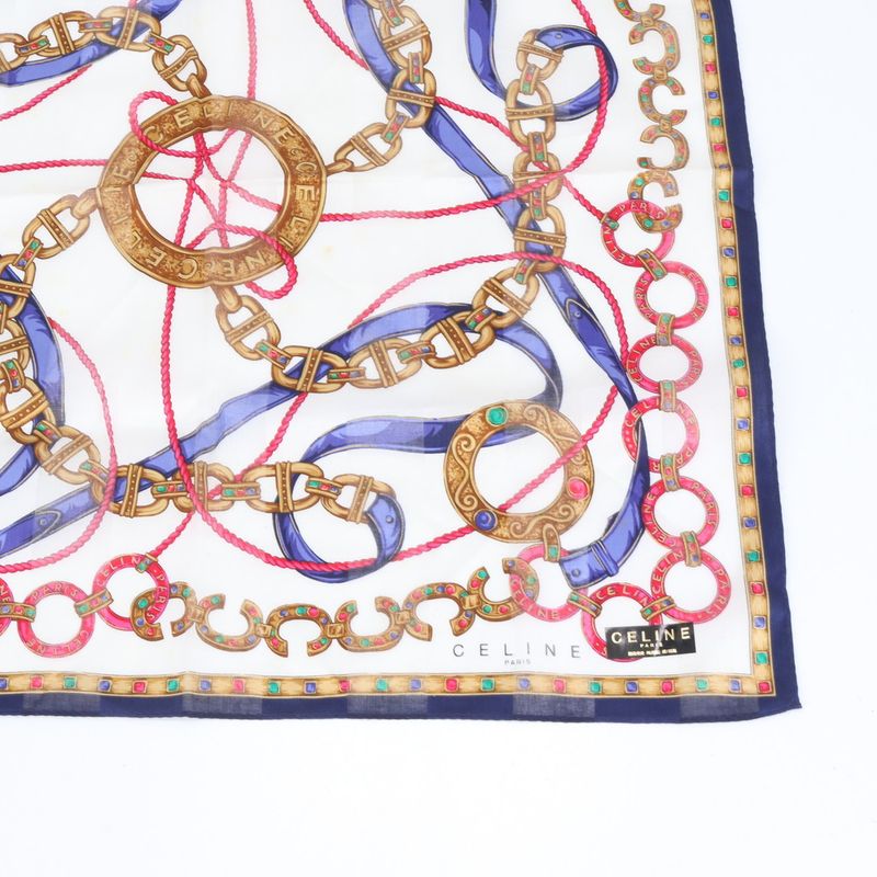 Celine Circle Logo Pouch Scarf Set Accessories Makeup Small Bag Clutch Bag