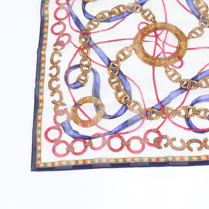 Celine Circle Logo Pouch Scarf Set Accessories Makeup Small Bag Clutch Bag