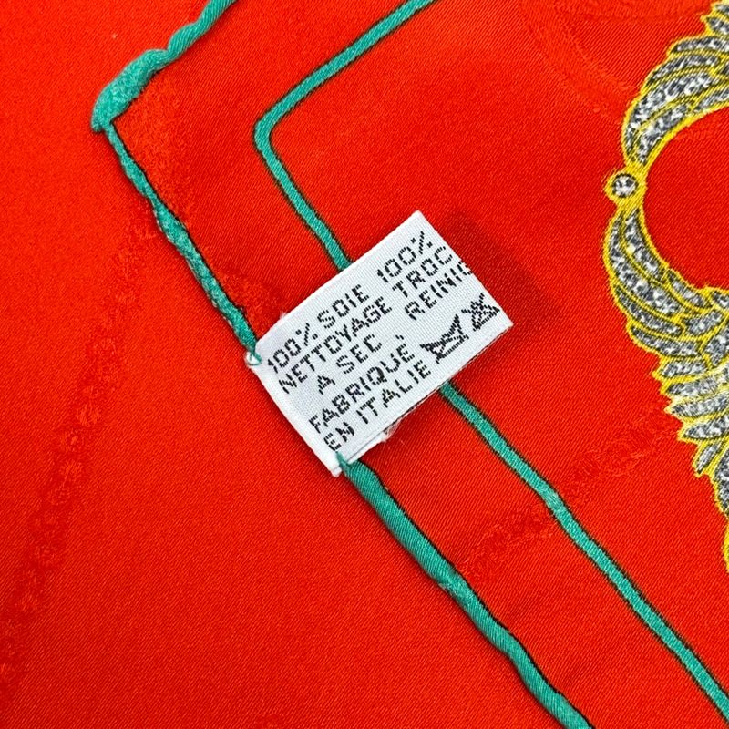 Cartier Scarf Jewelry Jeweled 100% Silk Red with Box