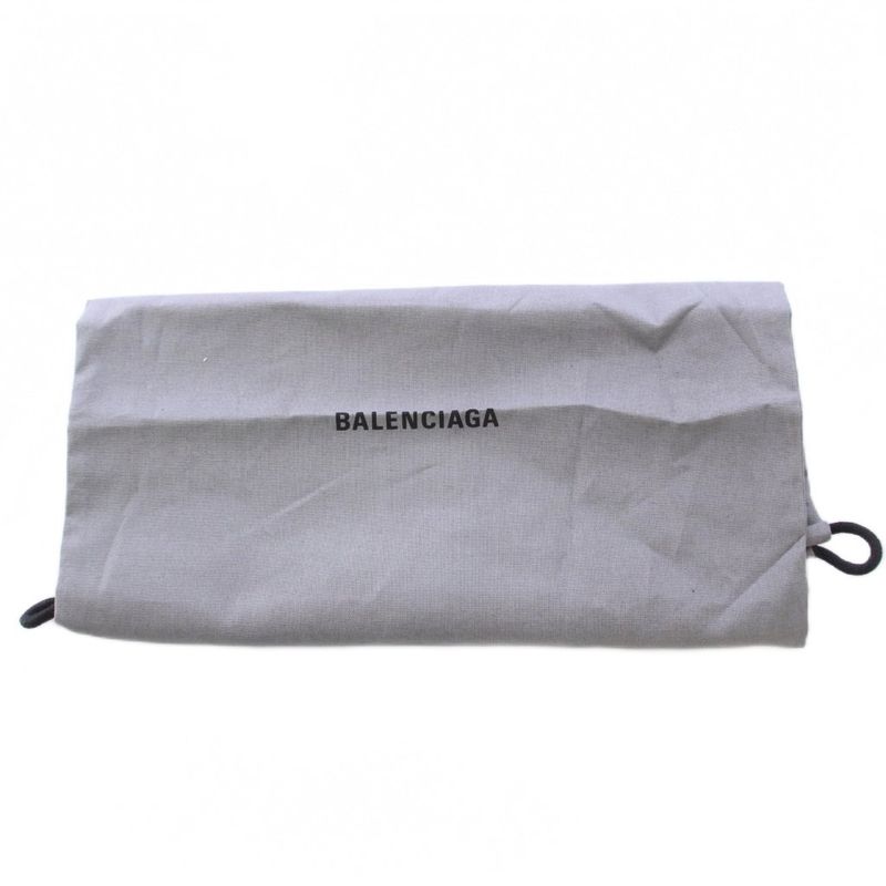 Balenciaga BB Mules Sandals Square Toe Flat Logo Decoration 37 Yellow Green