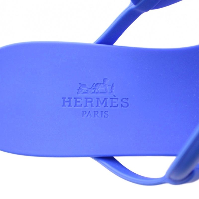 Hermes Egerie Sandal Egerie Sandal Thong Sandal Flat Braided One Color 36 Blue
