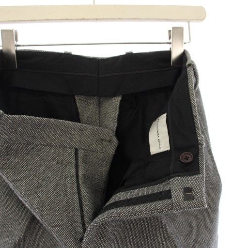 Balenciaga Pants Slacks Zip Fly Wool 44 Gray 272546 TK