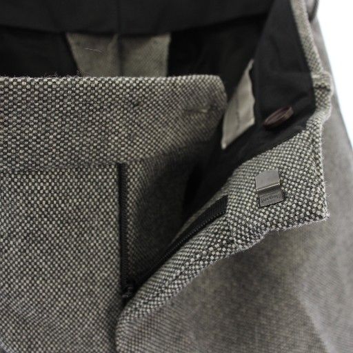 Balenciaga Pants Slacks Zip Fly Wool 44 Gray 272546 TK