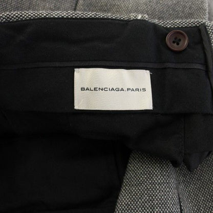 Balenciaga Pants Slacks Zip Fly Wool 44 Gray 272546 TK