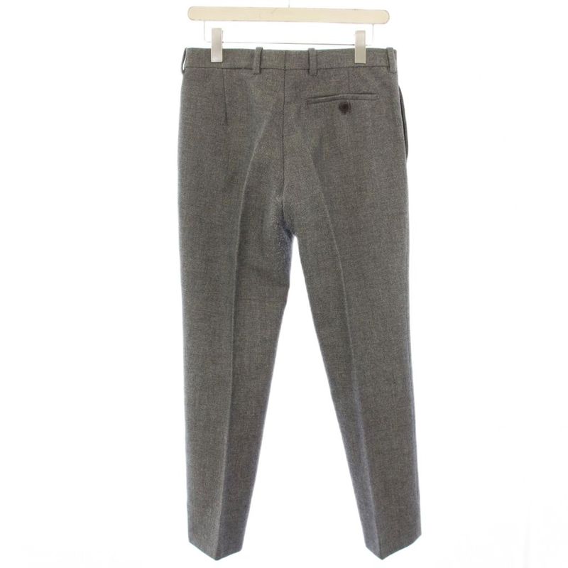 Balenciaga Pants Slacks Zip Fly Wool 44 Gray 272546 TK