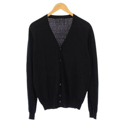 Prada Knitted Cardigan Long Sleeve V Neck Light Hand One Color None Fabric