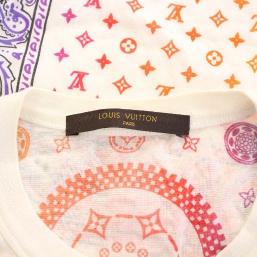 Louis Vuitton Fragment Paisley Monogram T-shirt Short Sleeve Crew Neck Cutout
