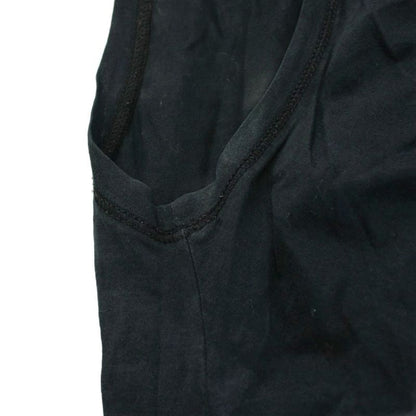 Gucci Blouse Pullover Sleeveless Half Button S Black 154801 X3055 KU