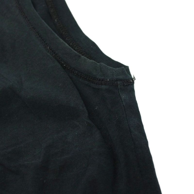 Gucci Blouse Pullover Sleeveless Half Button S Black 154801 X3055 KU