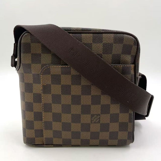 Louis Vuitton Olaf PM Damier Ebene Damier Ebene Leather × PVC Brown Shoulder