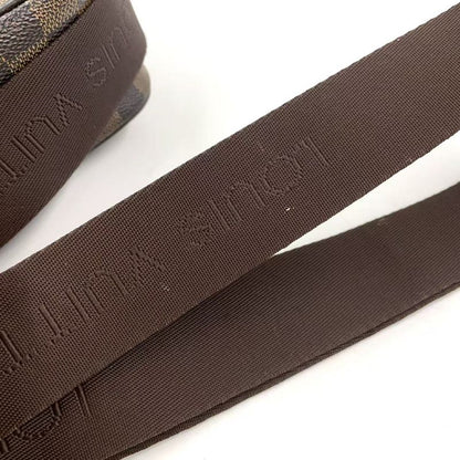 Louis Vuitton Olaf PM Damier Ebene Damier Ebene Leather × PVC Brown Shoulder