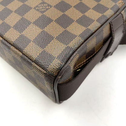 Louis Vuitton Olaf PM Damier Ebene Damier Ebene Leather × PVC Brown Shoulder
