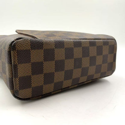 Louis Vuitton Olaf PM Damier Ebene Damier Ebene Leather × PVC Brown Shoulder