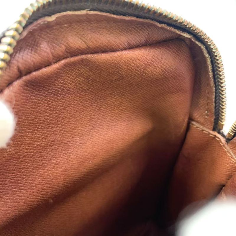 Louis Vuitton Amazon Monogram Leather × PVC Brown Shoulder Bag Gold M45236