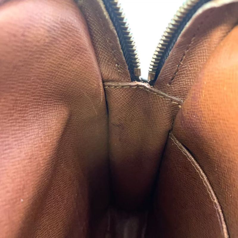 Louis Vuitton Amazon Monogram Leather × PVC Brown Shoulder Bag Gold M45236