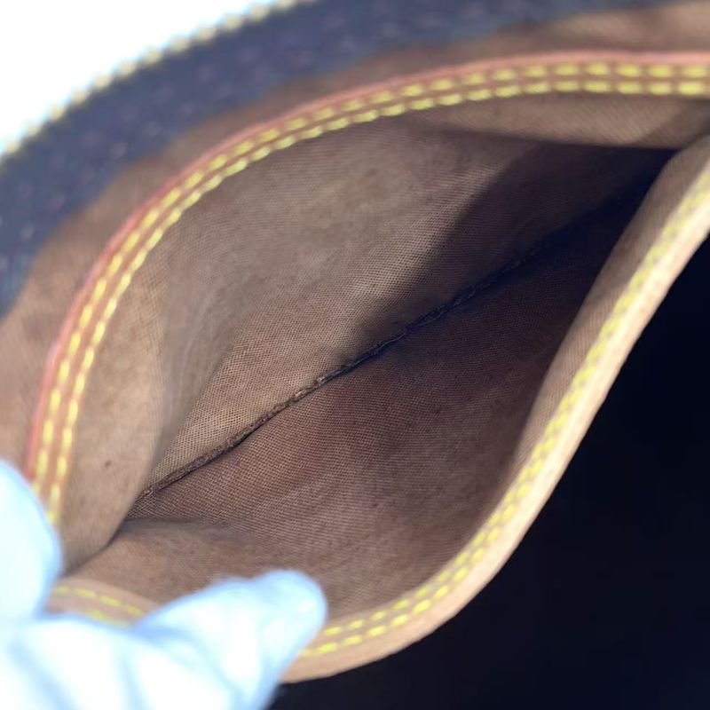 Louis Vuitton Speedy 30 Monogram Leather X PVC Brown Handbag Gold M41526