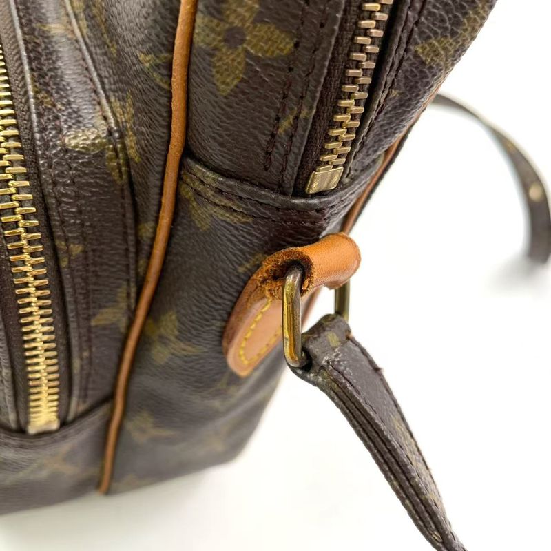 Louis Vuitton Amazon Monogram Leather × PVC Brown Shoulder Bag Gold M45236