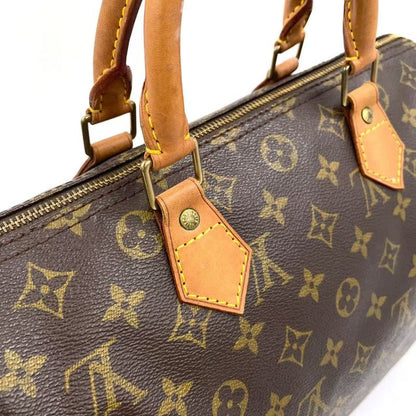 Louis Vuitton Speedy 30 Monogram Leather X PVC Brown Handbag Gold M41526
