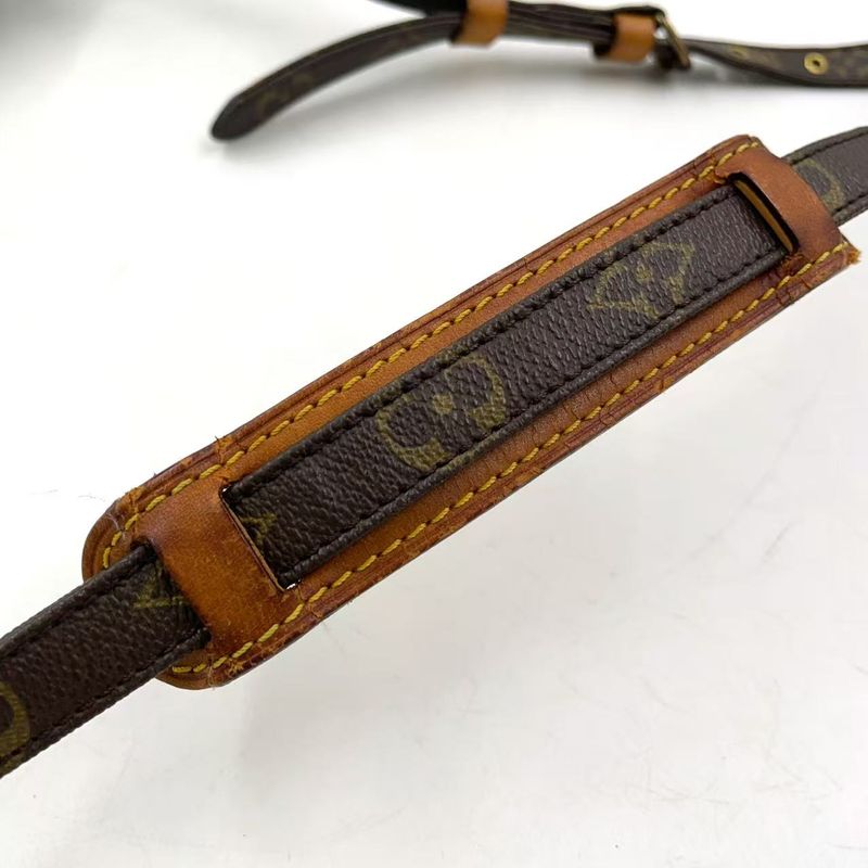 Louis Vuitton Amazon Monogram Leather × PVC Brown Shoulder Bag Gold M45236