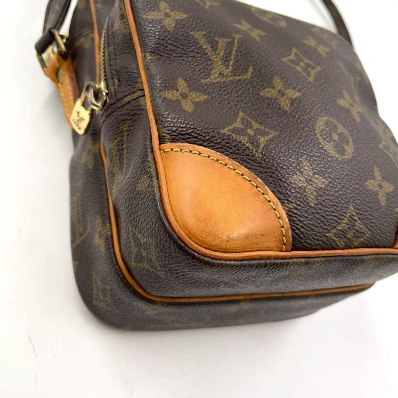 Louis Vuitton Amazon Monogram Leather × PVC Brown Shoulder Bag Gold M45236