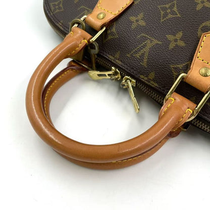 Louis Vuitton Alma PM Monogram Leather × PVC Brown Handbag Gold M51130
