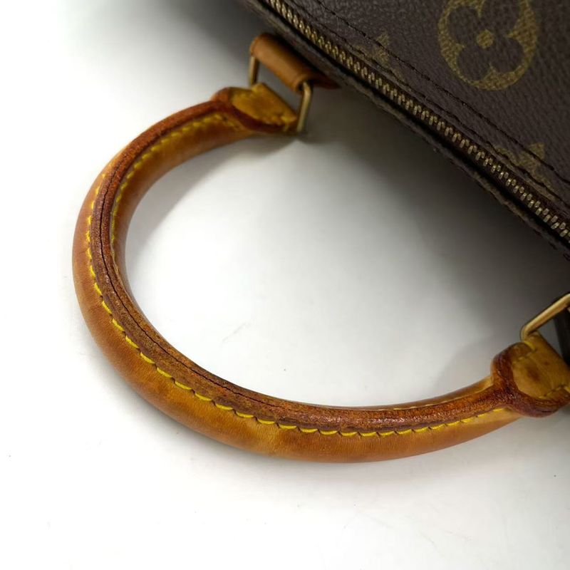 Louis Vuitton Speedy 30 Monogram Leather X PVC Brown Handbag Gold M41526