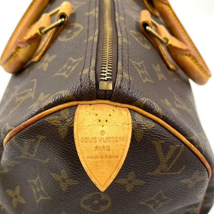Louis Vuitton Speedy 30 Monogram Leather X PVC Brown Handbag Gold M41526