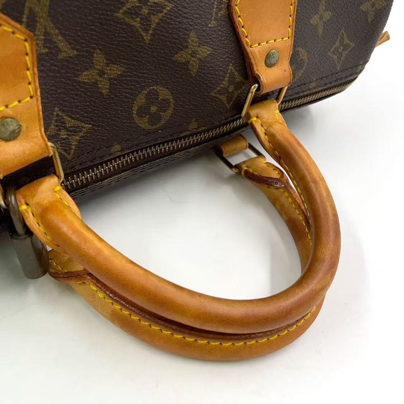 Louis Vuitton Speedy 30 Monogram Leather X PVC Brown Handbag Gold M41526