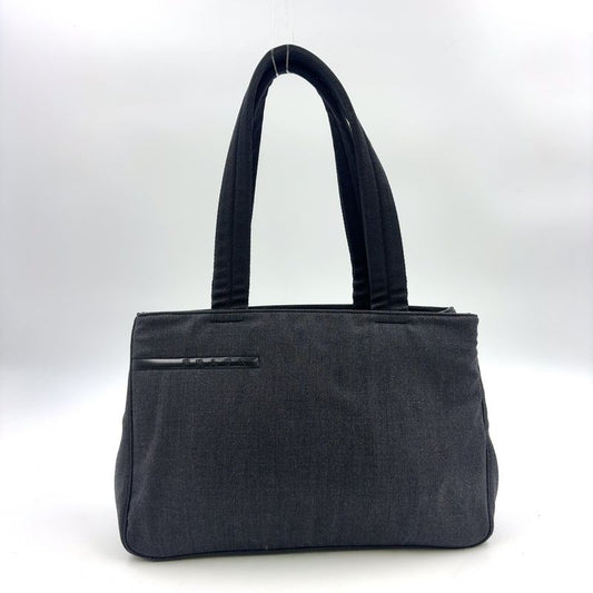 Prada Sport Leather X Canvas Dark Gray Handbag