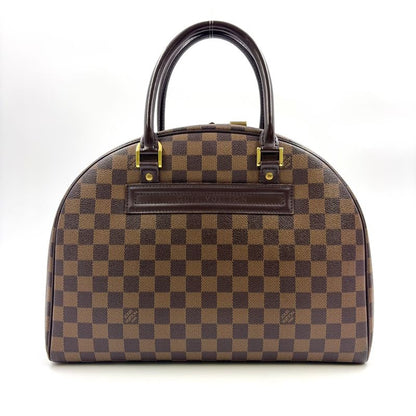 Louis Vuitton Nolita Damier Ebene Damier Ebene Leather × PVC Brown Handbag Gold