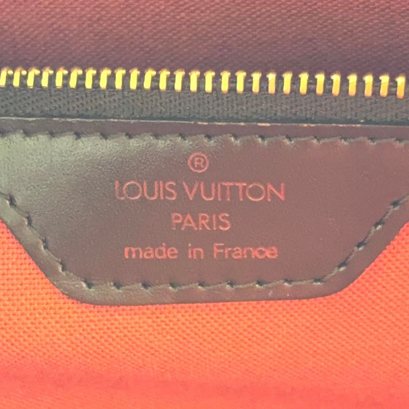 Louis Vuitton Nolita Damier Ebene Damier Ebene Leather × PVC Brown Handbag Gold