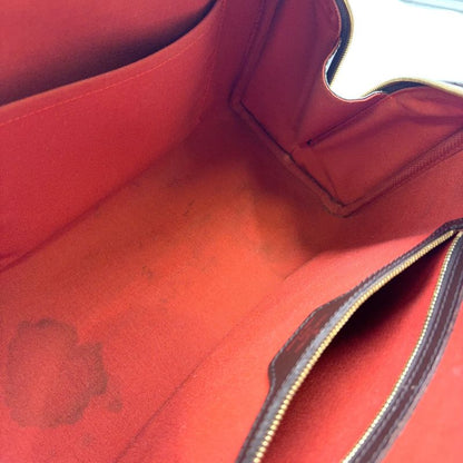 Louis Vuitton Nolita Damier Ebene Damier Ebene Leather × PVC Brown Handbag Gold